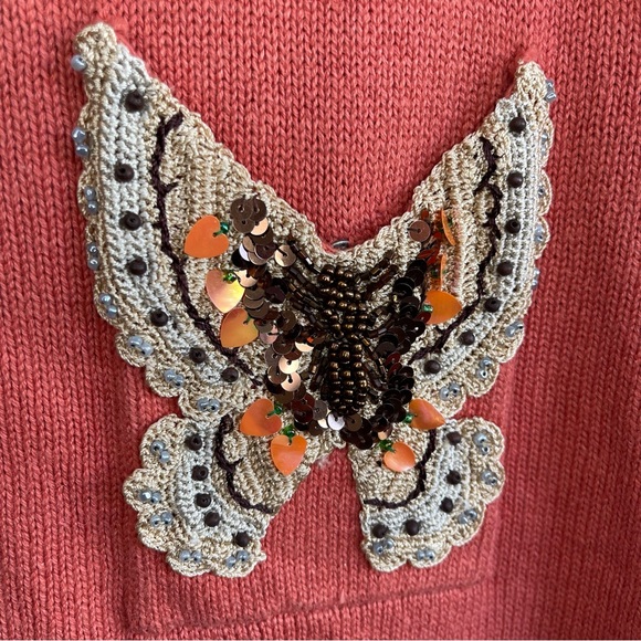 ✨Vintage Storybook Knits | Take Flight Butterfly Embroidered Sequin Cardigan Set - Picture 15 of 16